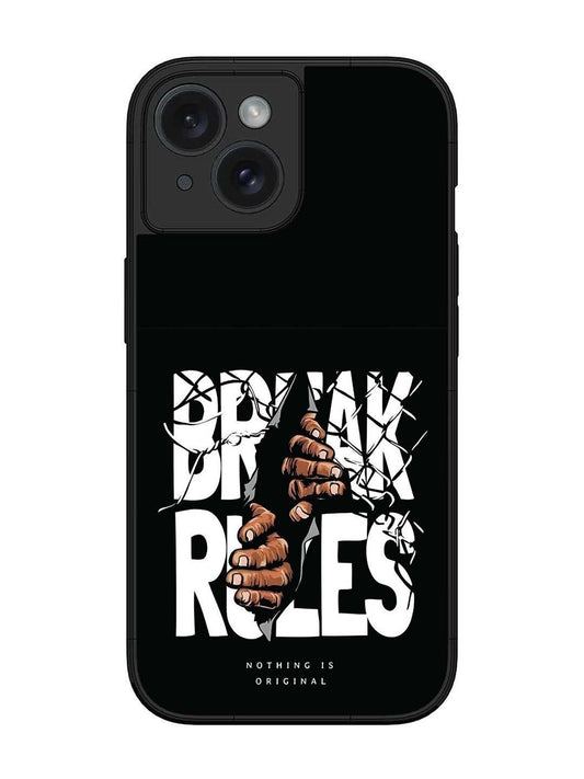iPhone 14 Break Rules Gritty Typography Art