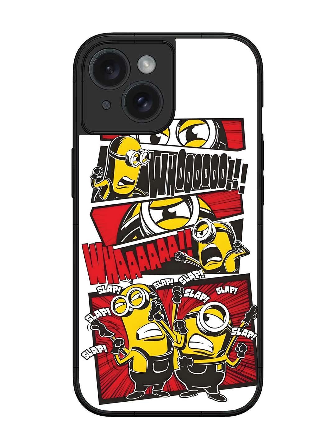 iPhone 15 Minions Comic Panel Action