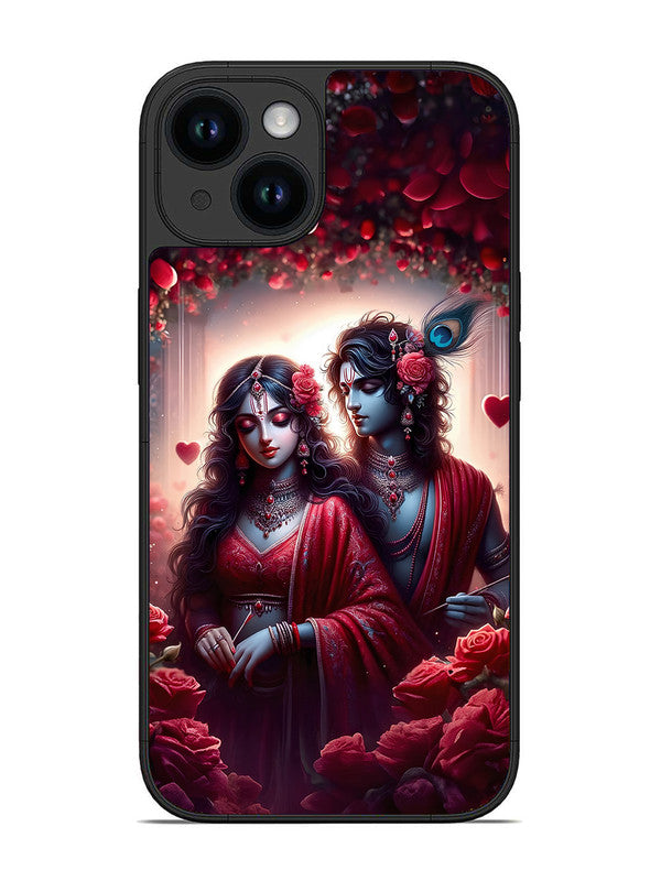 iPhone 14 | 2D Metal | Couples in Red theme like Radha Krishna | IP-14-458
