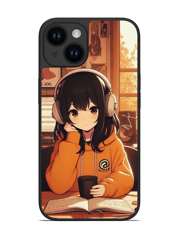 iPhone 15 Cute Girl listening Music