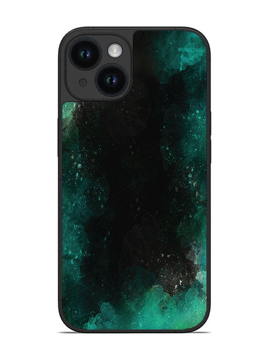 iPhone 14 Dark Black And Green Forest