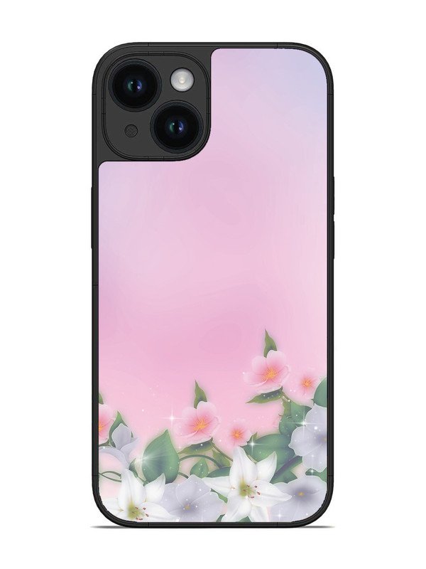 iPhone 15 Pink Floral Elegance