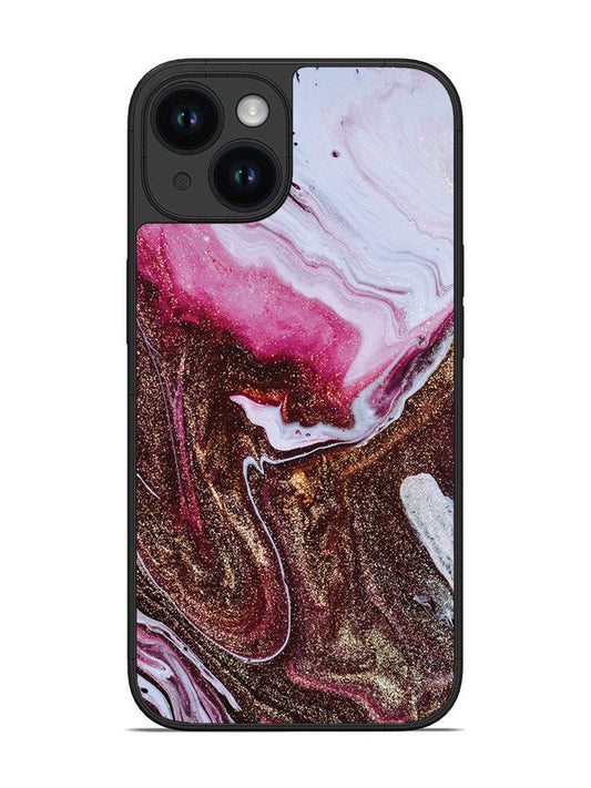 iPhone 15 Elegant Rose & Gold Marble