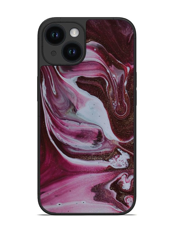 iPhone 15 Pink And Golden Marble