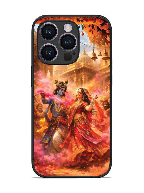 iPhone 14 Pro Radha Krishna Playing Holi