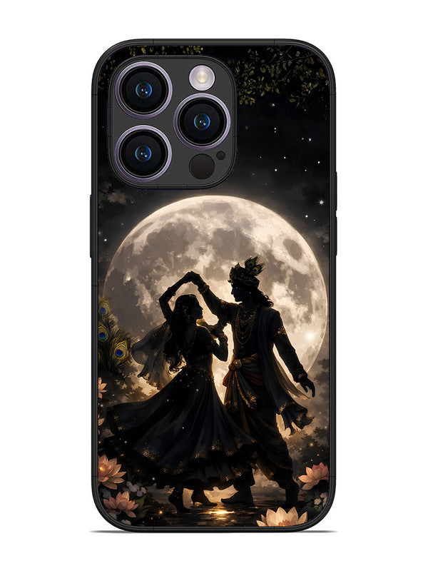 iPhone 14 Pro | 2D Metal | Where Souls Meet - Radha & Krishna | IP-14P-452