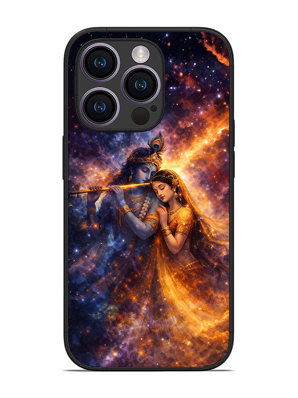 iPhone 14 Pro | 2D Metal | Radha Krishna Dancing on Flute | IP-14P-456