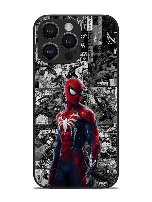 iPhone 14 Pro Max Spiderman Highlighted on News Paper