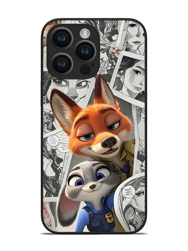 iPhone 14 Pro Max Cute Nick wilde and judy hopps