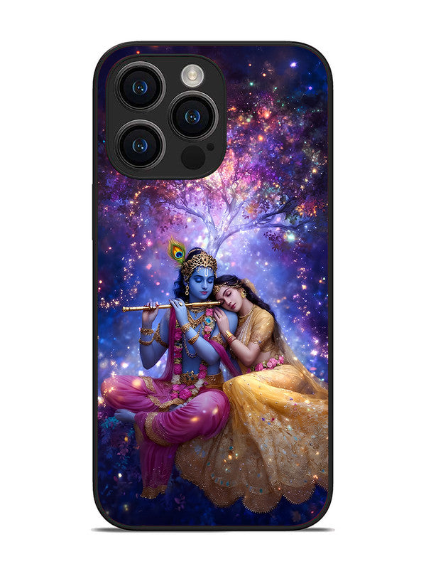 iPhone 14 Pro Max | 2D Metal | Radha Krishna Enjoying Flute | IP-14PM-459