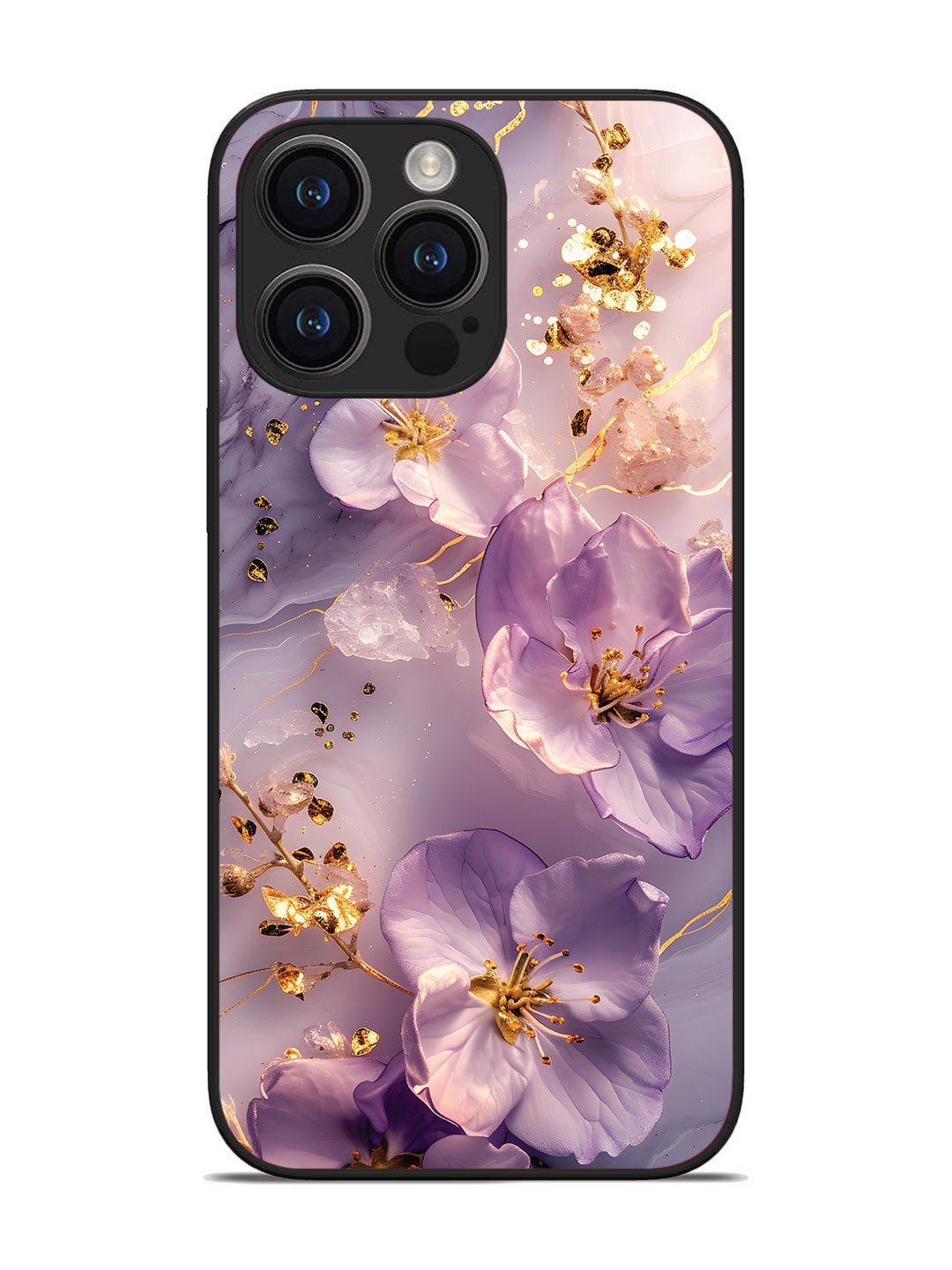 iPhone 14 pro max Orchid with Golden Safron