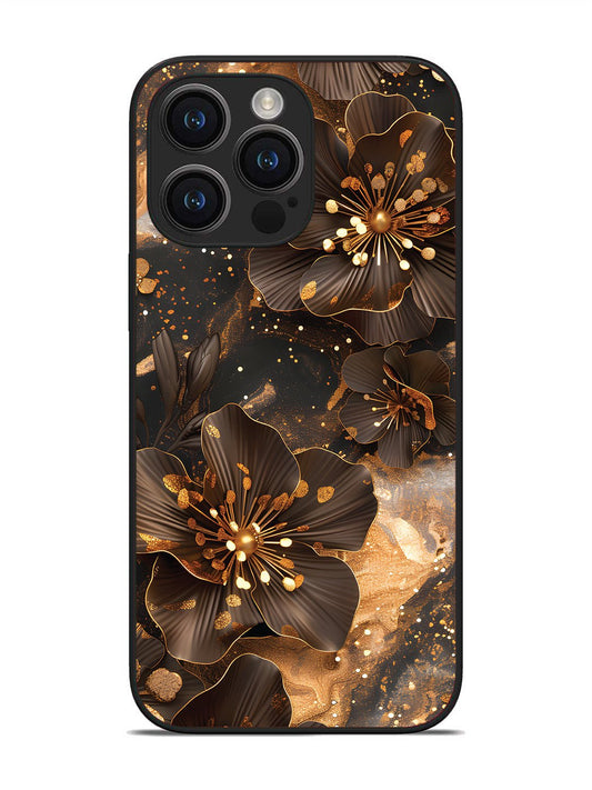 iPhone 14 pro max Golden Flowars