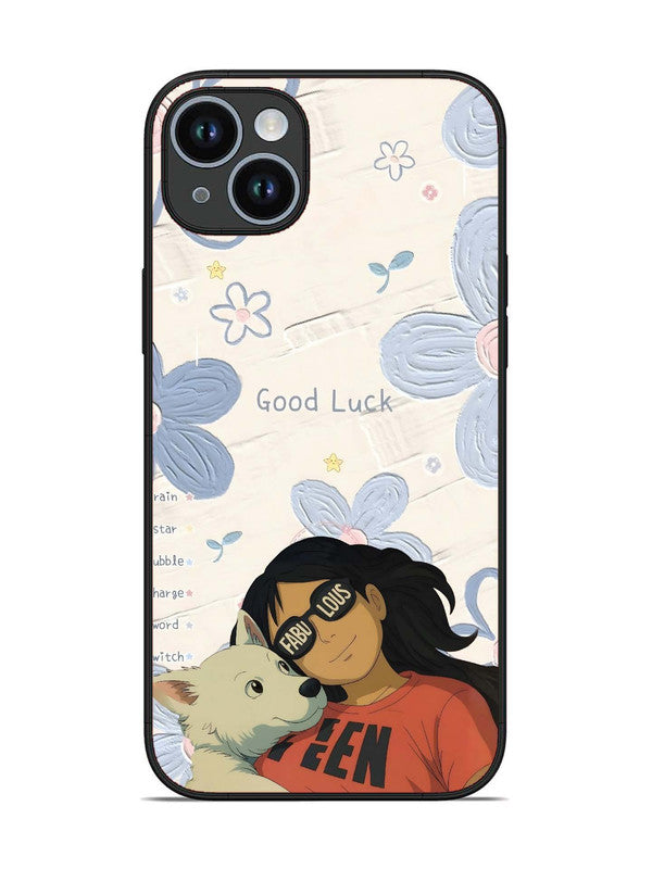 iPhone 14 Plus | 2D Metal | Fabulous and Good Luck | IP-14Pl-424