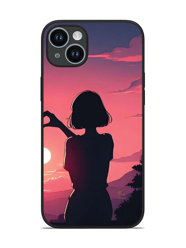 iPhone 14 Plus Love Heart with Hand Girl