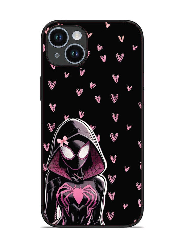 iPhone 14 Plus Spidergirl with hearts