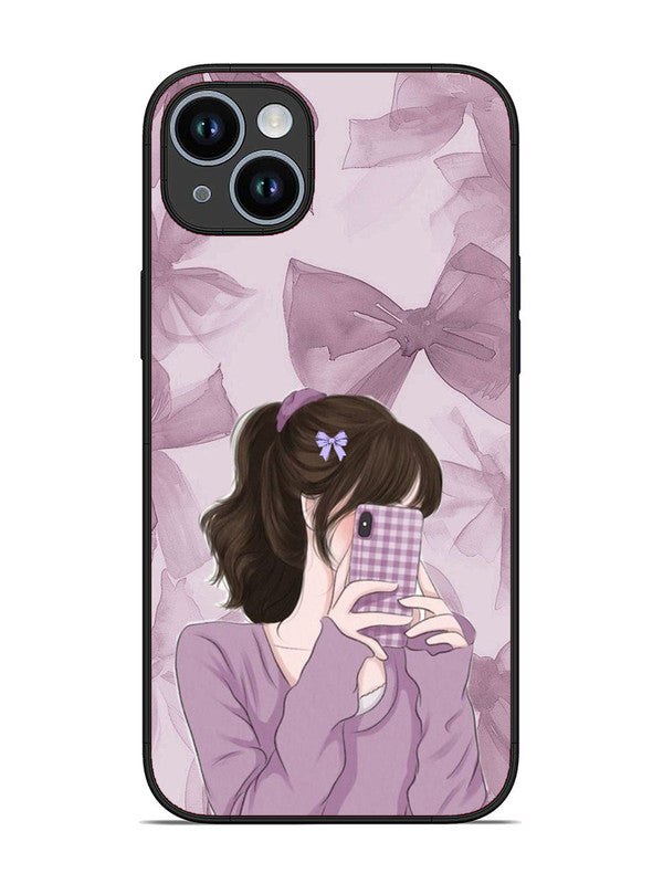 iPhone 14 Plus Pinky Girl taking selfie