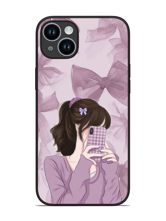 iPhone 14 Plus Pinky Girl taking selfie