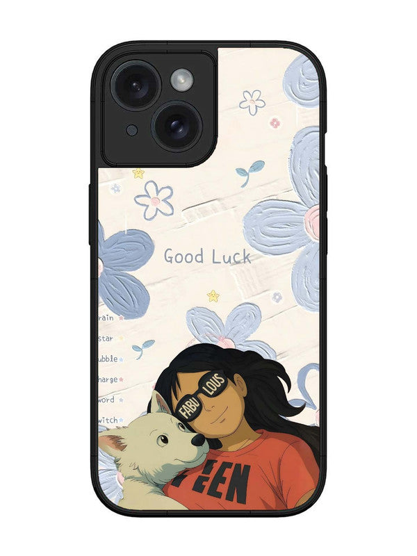 iPhone 15 | 2D Metal | Fabulous and Good Luck | IP-15-424