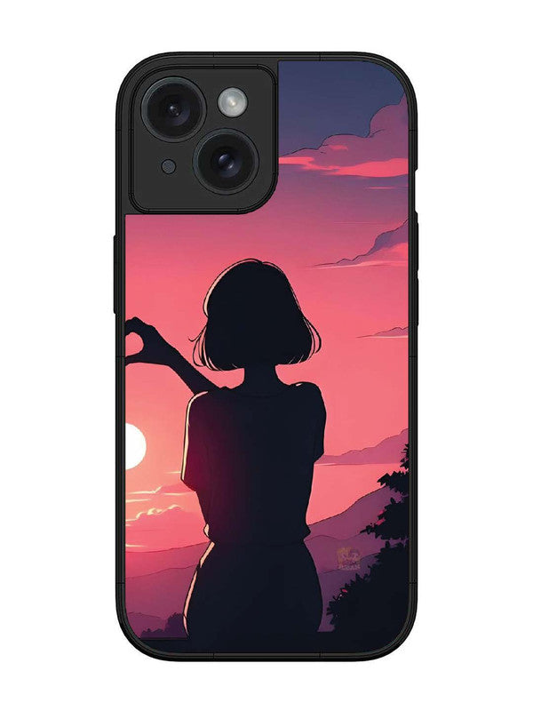 iPhone 15 Love Heart with Hand Girl