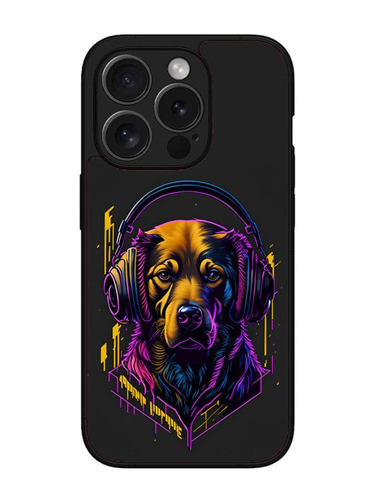 iPhone 15 Pro Max Music Lover Dog