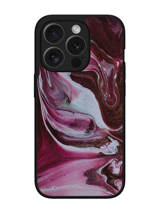 iPhone 15 Pro Max Pink And Golden Marble