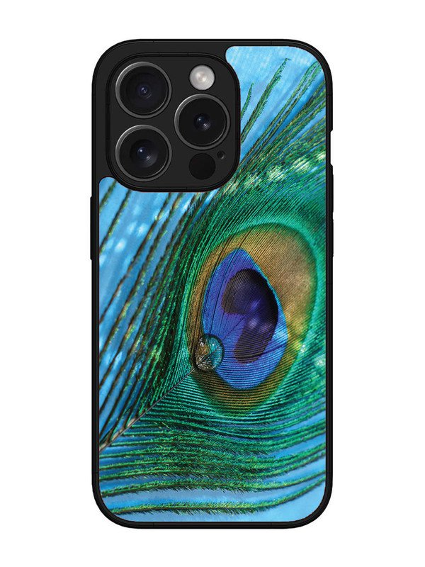 iPhone 15 Pro Max A drop on Peacock Feather