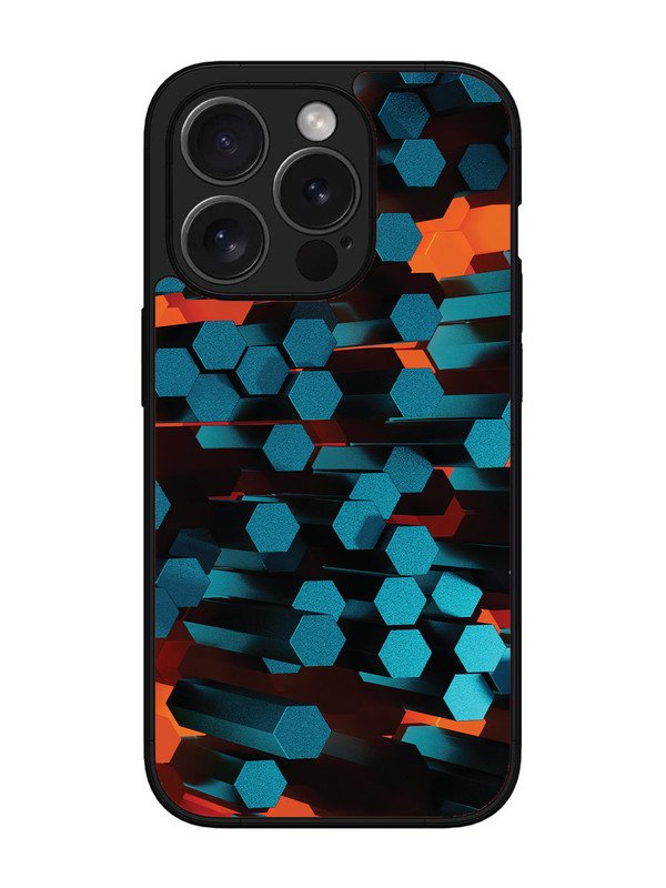 iPhone 15 Pro Max Hexagon 3D Abstract