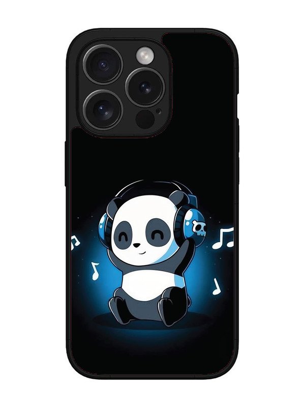 iPhone 15 Pro Max Panda Listening Music
