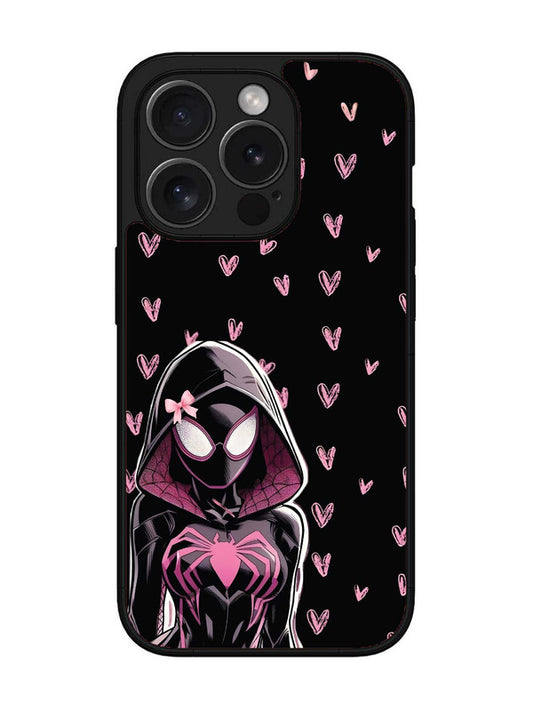 iPhone 15 Pro Spidergirl with hearts