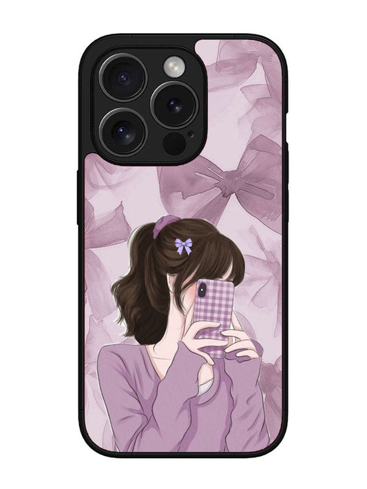 iPhone 15 Pro Pinky Girl taking selfie
