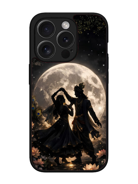 iPhone 15 Pro | 2D Metal | Where Souls Meet - Radha & Krishna | IP-15P-452