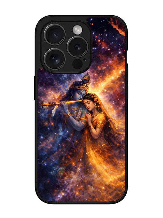 iPhone 15 Pro | 2D Metal | Radha Krishna Dancing on Flute | IP-15P-456