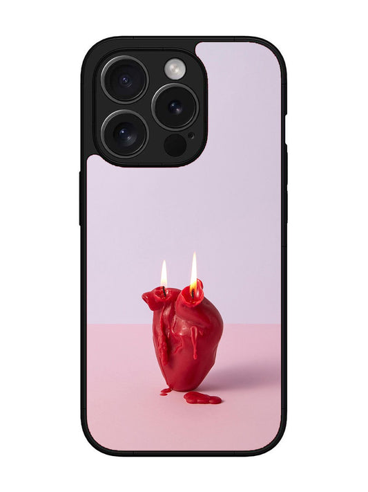 iPhone 15 Pro Max A Lighted Heart Candle