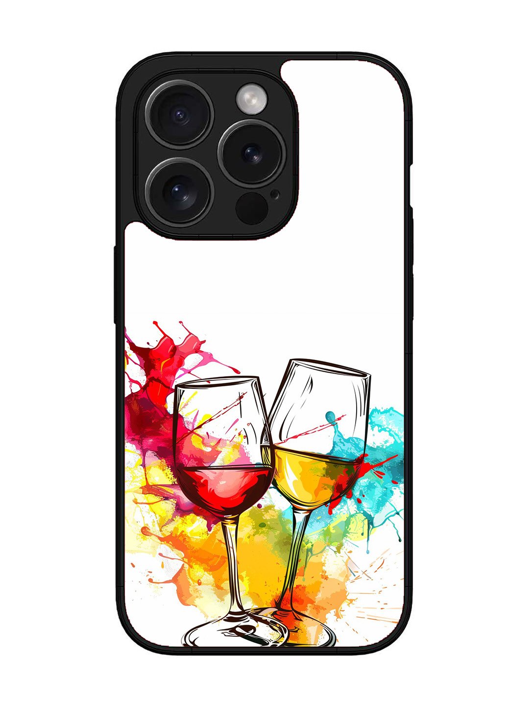 iPhone 15 Pro Max Colorful wine glasses
