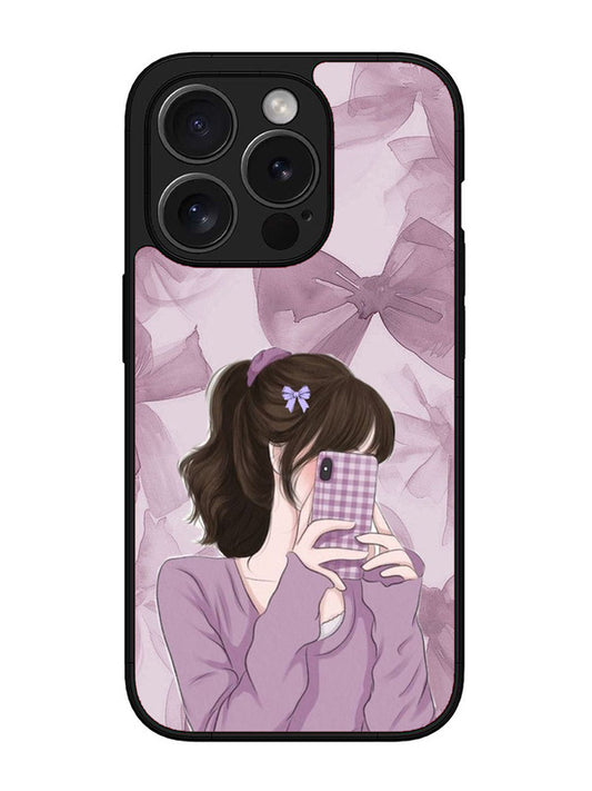 iPhone 15 Pro Max Pinky Girl taking selfie