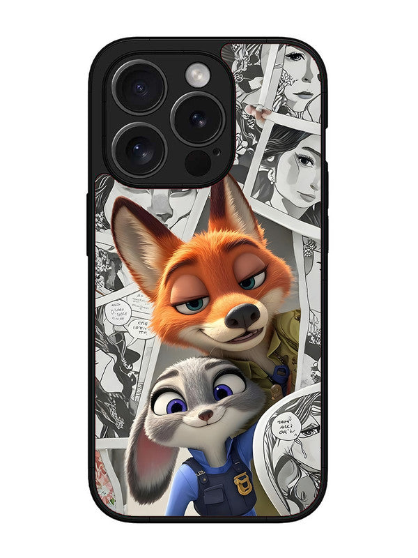 iPhone 15 Pro Max Cute Nick wilde and judy hopps