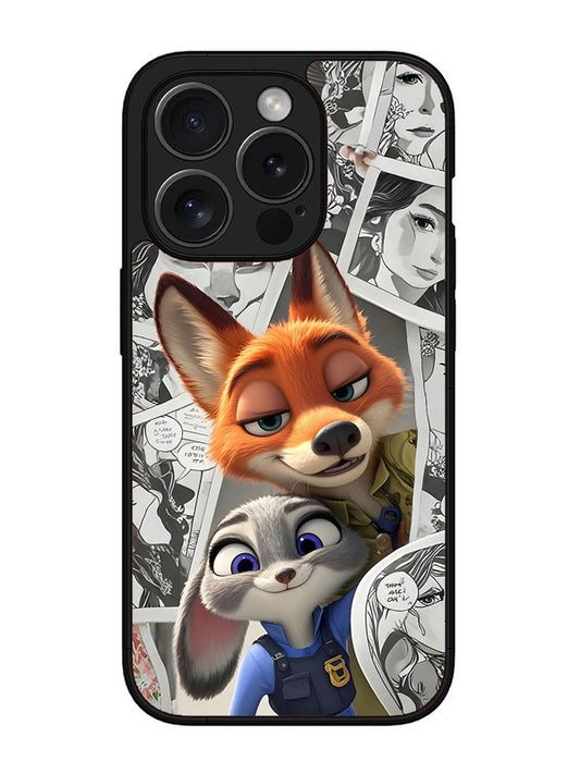iPhone 15 Pro Max Cute Nick wilde and judy hopps