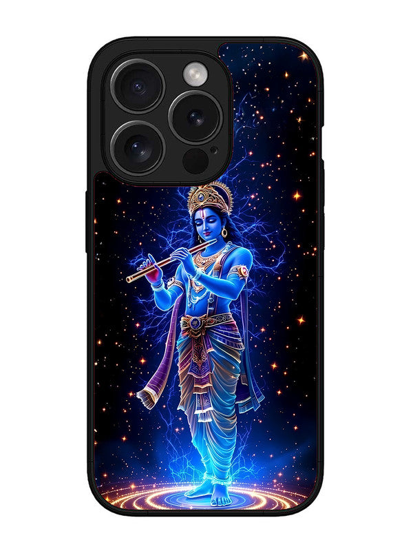 iPhone 15 Pro Max | 2D Metal | Krishna with Flute | IP-15PM-455