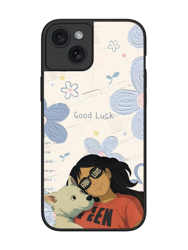 iPhone 15 Plus | 2D Metal | Fabulous and Good Luck | IP-15Pl-424