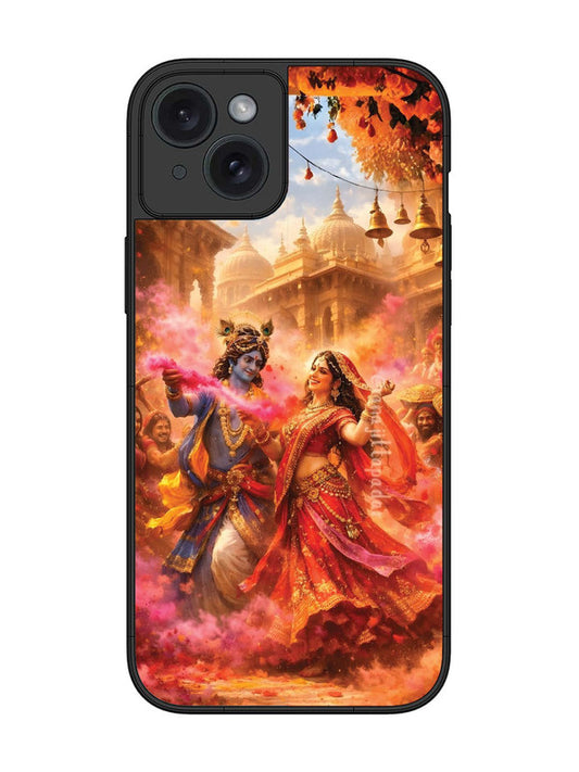 iPhone 15 Plus Radha Krishna Playing Holi