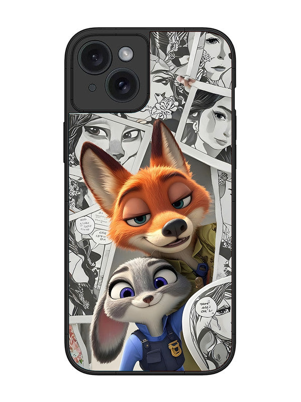 iPhone 15 Plus Cute Nick wilde and judy hopps