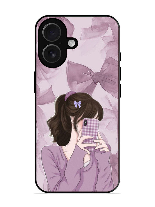 iPhone 16 Pinky Girl taking selfie