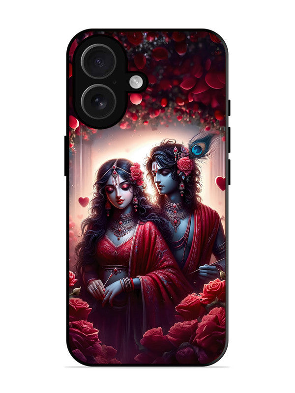 iPhone 16 | 2D Metal | Couples in Red theme like Radha Krishna | IP-16-458