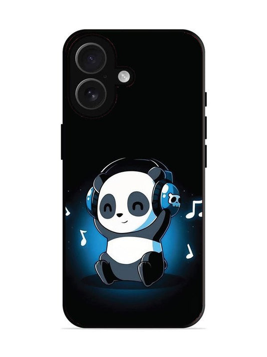 iPhone 16 Panda Listening Music