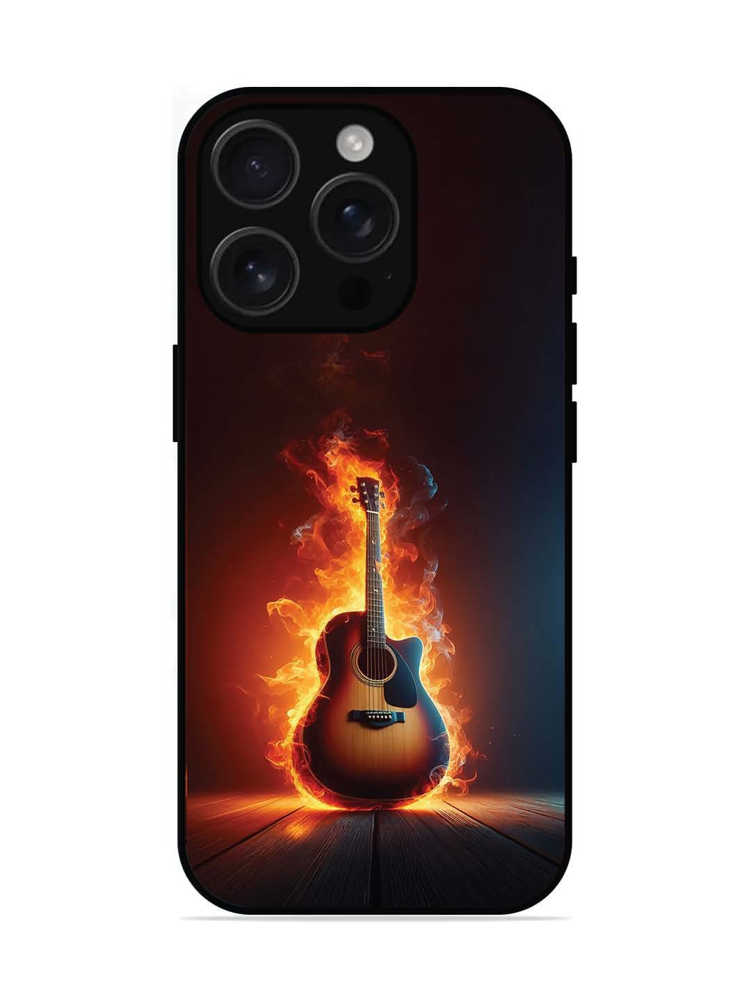 iPhone 16 pro Fire Acoustic Guitar Stage Passion
