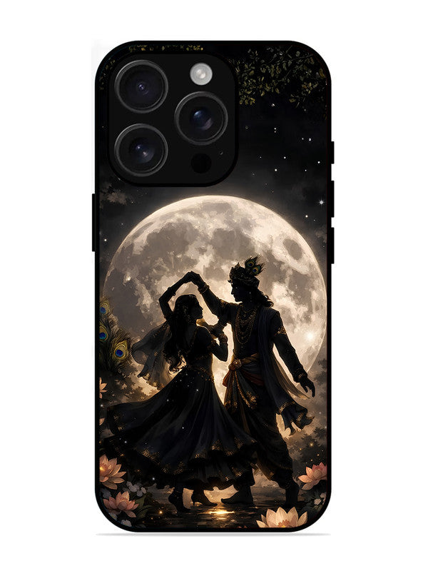 iPhone 16 Pro | 2D Metal | Where Souls Meet - Radha & Krishna | IP-16P-452