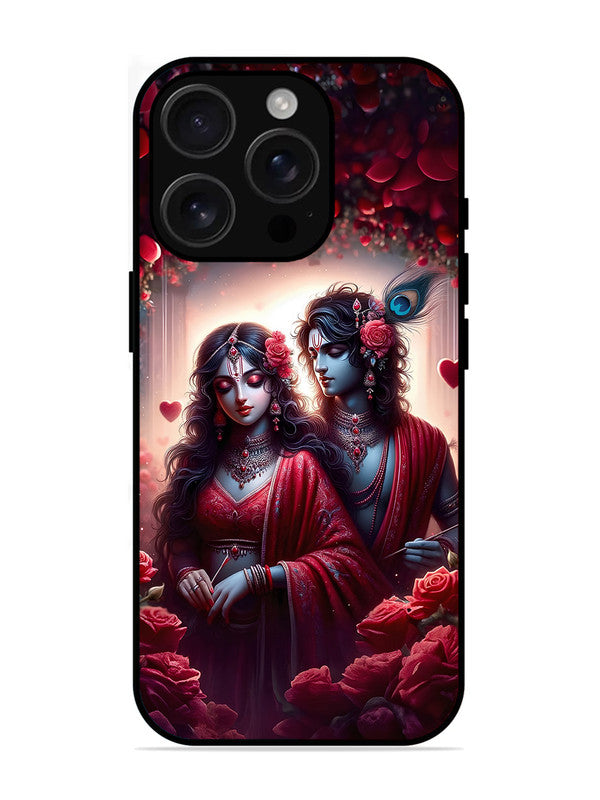 iPhone 16 Pro | 2D Metal | Couples in Red theme like Radha Krishna | IP-16P-458