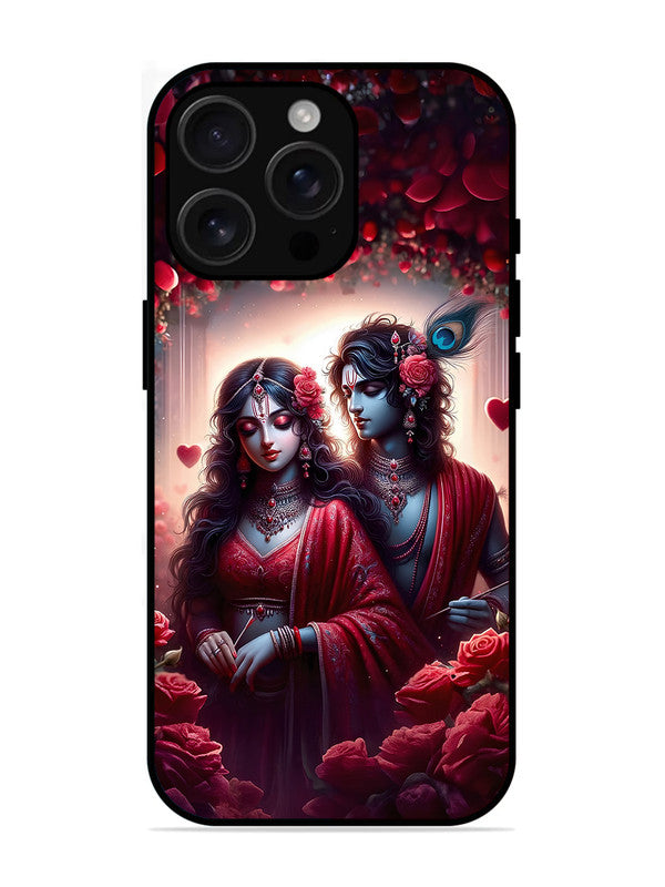 iPhone 16 Pro Max | 2D Metal | Couples in Red theme like Radha Krishna | IP-16PM-458