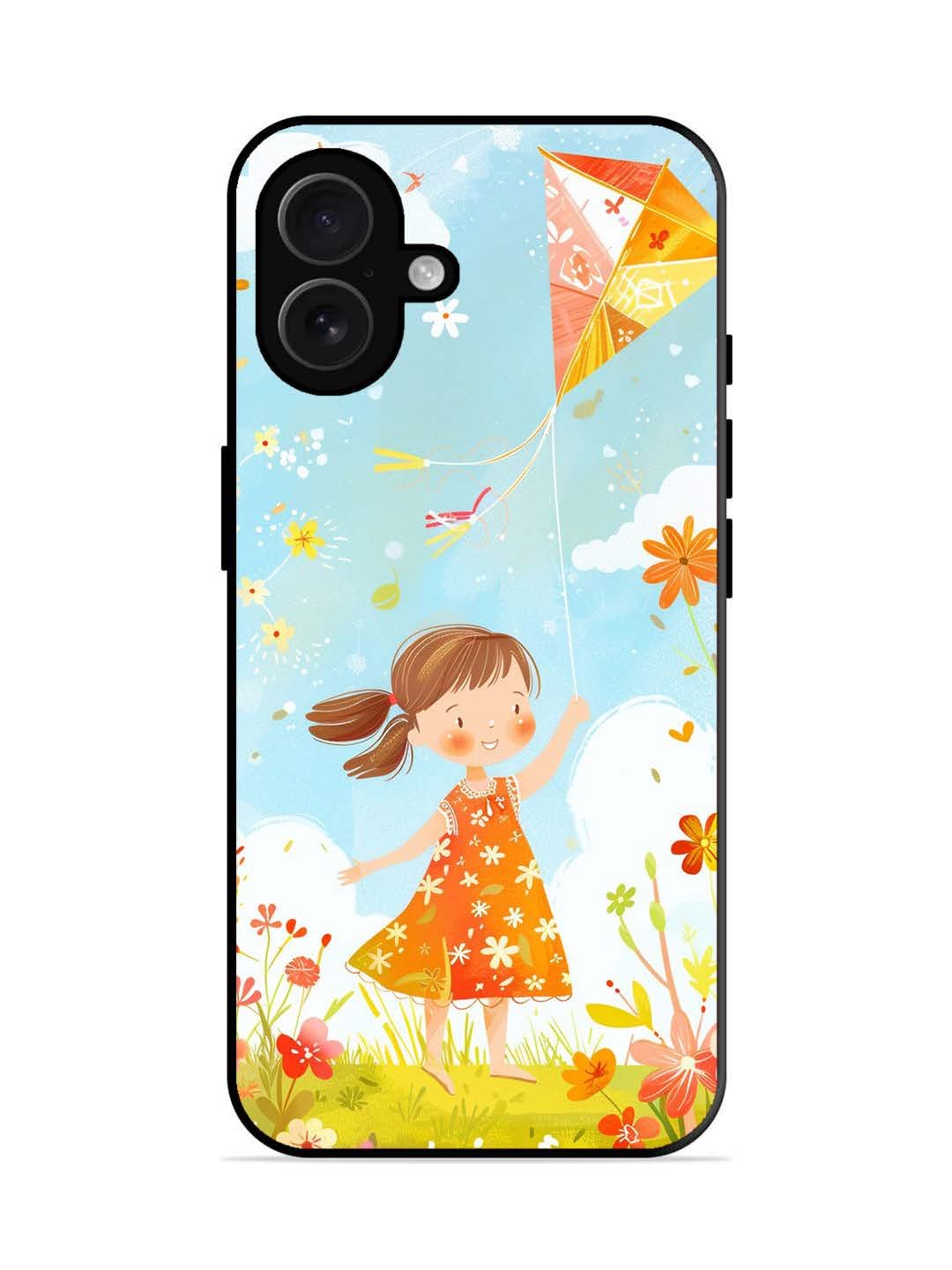iPhone 16 plus Little Girl Kite Flying