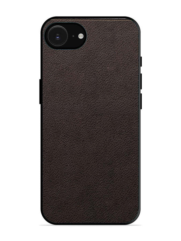 iPhone 16e Print of Brown Leather Pattern